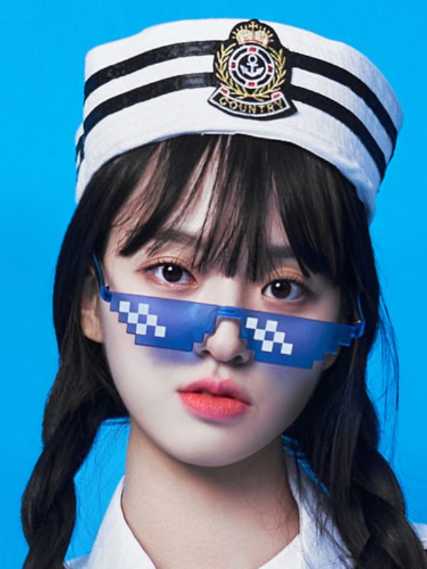 픽셀 선글라스(인싸)-파랑